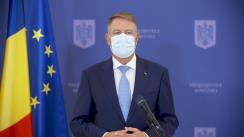 Declarație de presă susținută de Președintele României, Klaus Iohannis