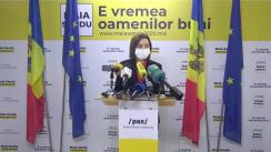 Briefing de presă susținut de Președintele ales al Republicii Moldova, Maia Sandu