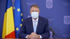 Conferință de presă susținută de Președintele României, Klaus Iohannis