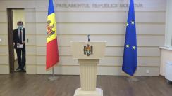 Briefing de presă susținut de Președintele Fracțiunii PAS, Igor Grosu