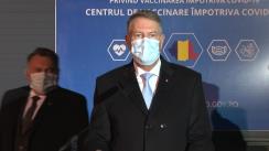 Declarație de presă susținută de Președintele României, Klaus Iohannis, după vizita la Centru de vaccinare anti-COVID-19