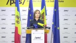 Briefing de presă susținut de Președintele ales al Republicii Moldova, Maia Sandu