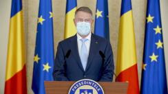 Declarație de presă susținută de Președintele României, Klaus Iohannis