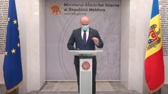 Briefing de presă susținut de Ministrul Afacerilor Interne, Pavel Voicu