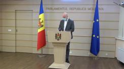 Briefing de presă susținut de deputatul Partidului Acțiune și Solidaritate, Vladimir Bolea 