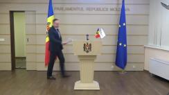 Briefing de presă susținut de președintele Grupului parlamentar PRO MOLDOVA, Andrian Candu