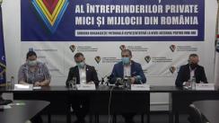 Conferință de presă susținută de Consiliul Național al Întreprinderilor Private Mici și Mijlocii din România