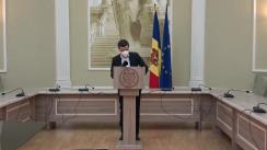 Briefing de presă susținut de Ministrul Justiției, Fadei Nagacevschi