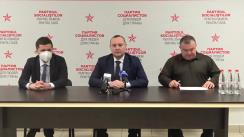 Briefing organizat de Partidul Socialiștilor din Republica Moldova dedicat subiectului Legii cu privire la funcționarea limbilor în Republica Moldova