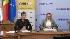 Briefing de presă organizat de Fracțiunea PAS din CMC cu tema „Businessul primăriei Chișinău pe sănătatea copiilor”