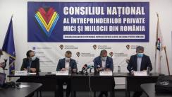 Conferință de presă organizată de Consiliul Național al Întreprinderilor Private Mici și Mijlocii din România