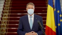 Declarație de presă susținută de Președintele României, Klaus Iohannis 