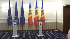 Conferință de presă susținută de Președintele Republicii Moldova, Maia Sandu, și Președintele Consiliului European, Charles Michel