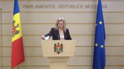 Briefing de presă susținut de către deputatul Platformei parlamentare „Pentru Moldova”, Ruxanda Glavan