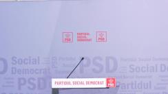 Conferință de presă după ședința Biroului Permanent Național al Partidului Social Democrat din 12 martie 2021