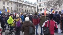 Protest în Piața Universității anti-restricții în Municipiul București