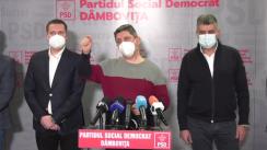 Conferință de presă susținută de președintele PSD, Marcel Ciolacu