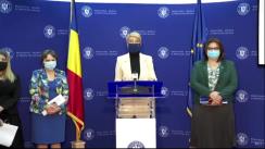 Conferință de presă susținută de Ministrul Muncii și Protecției Sociale din România, Raluca Turcan