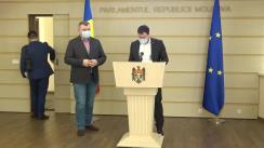 Briefing de presă susținut de către deputații fracțiunii parlamentare PSRM