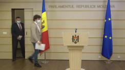 Conferință de presă susținută de către deputații Fracțiunii PAS, Blocul ACUM, Dan Perciun și Ion Groza, cu tema „Securitatea instituțiilor strategice de stat nu poate fi lăsată pe mâna hoților de miliarde”