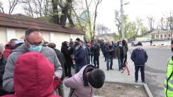 Protest în fața Curții Constituționale a Republicii Moldova