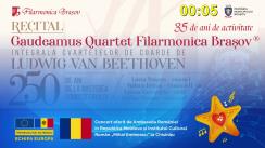 Zilele Europei 2021 / Recital oferit de Gaudeamus Quartet al Filarmonicii Brașov (oferit de Ambasada României în Republica Moldova și de Institutul Cultural Român „Mihai Eminescu” la Chișinău)