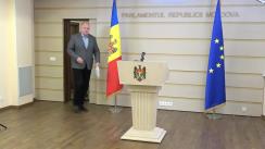 Briefing de presă susținut de fracțiunea parlamentară PSRM