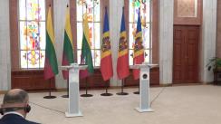 Declarații de presă susținute de Președintele Republicii Moldova, Maia Sandu, și Președintele Republicii Lituania, Gitanas Nauseda
