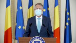 Declarație de presă susținută de Președintele României, Klaus Iohannis