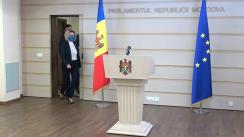 Briefing de presă susținut de fracțiunea PSRM