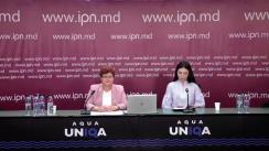 Conferința de presă organizată de Maia Bănărescu, Avocatul Poporului pentru drepturile copilului, cu tema „Prezentarea Raportului Tematic „Utilizarea imaginii copiilor în campaniile electorale”