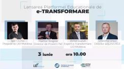 Lansarea platformei educaționale de e-Transformare