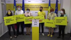 Conferința de presă cu tema „Primele 3 legi pentru dreptate și justiție pe care le va vota Partidul Acțiune și Solidaritate”