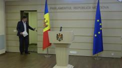 Briefing susținut de către deputații PSRM