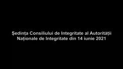 Ședința Consiliului de Integritate al Autorității Naționale de Integritate din 14 iunie 2021