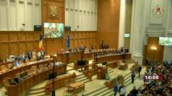 Ședința comună a Camerei Deputaților și Senatului României consacrată comemorării victimelor progromului de la Iași din anul 1941