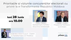 e-transformarea Republicii Moldova. Discuții cu candidații la alegerile parlamentare. Candidații: Radu Marian (Partidul Acțiune și Solidaritate) și Ștefan Gligor (Partidul Schimbării)