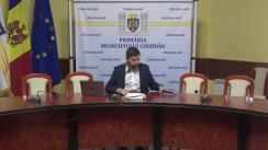 Conferință de presă susținută de Viceprimarul municipiului Chișinău, Victor Chironda