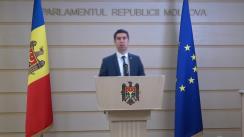 Briefing de presă susținut de deputatul Fracțiunii PAS Blocul ACUM, Mihai Popșoi