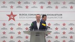 Briefing de presă al Blocului Electoral al Comuniștilor și Socialiștilor