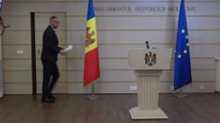 Conferință de presă susținută de către deputații din fracțiunea PAS cu tema „Pachetul PAS de modificare a Constituției împotriva hoților”