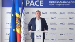 Briefing de presă organizat de Partidul Acasă Construim Europa cu tema „Încă un pas înțelept pentru siguranța copiilor și susținerea bunicilor din Republica Moldova”
