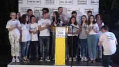 Declarații de presă susținute de Partidul Acțiune și Solidaritate după închiderea secțiilor de votare