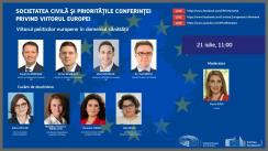 Dezbaterea online „Societatea civilă și prioritățile Conferinței privind viitorul Europei. Viitorul politicilor europene în domeniul sănătății”