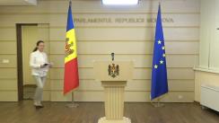 Briefing de presă susținută de deputata fracțiunii parlamentare ACUM Platforma DA, Inga Grigoriu