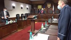 Ședința Curții Constituționale de examinare a sesizării nr. 52g/2021 privind excepția de neconstituționalitate a articolului 422 din Codul de procedură penală