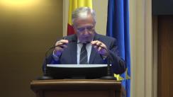 Conferință de presă susținută de guvernatorul Băncii Naționale a României, Mugur Isărescu, cu ocazia prezentării Raportului asupra inflației