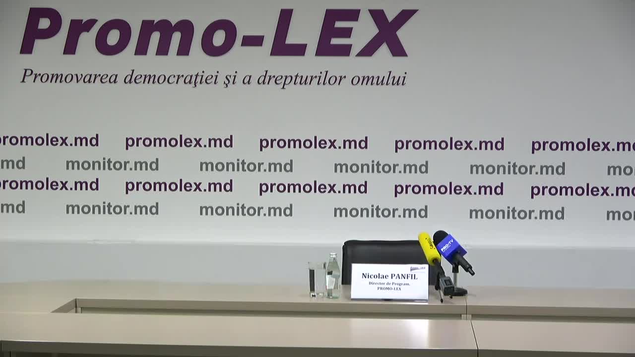 Conferință de presă cu tema „Lansarea Misiunii Promo-LEX de observare a alegerilor prezidențiale și a referendumului republican constituțional și prezentarea Raportului nr. 1”