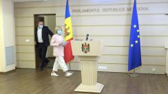 Briefing de presă susținut de către deputații din Fracțiunea Blocului Comuniștilor și Socialiștilor