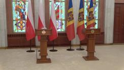 Declarații de presă susținute de Președintele Republicii Moldova, Maia Sandu, și Președintele Republicii Polone, Andrzej Duda
